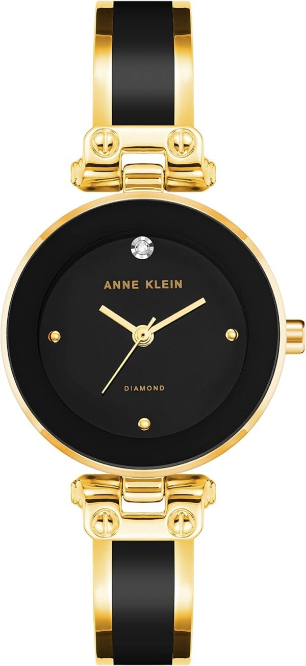 Anne Klein Women's Genuine Diamond Dial Bangle Watch